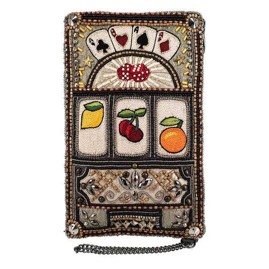 Mary Frances Accessories - Payoff Beaded Slot Machine Crossbody Phone Bag