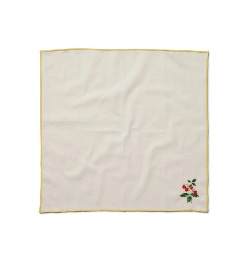 Garden Study Embroidered Cotton Napkins, Assorted Set of 4