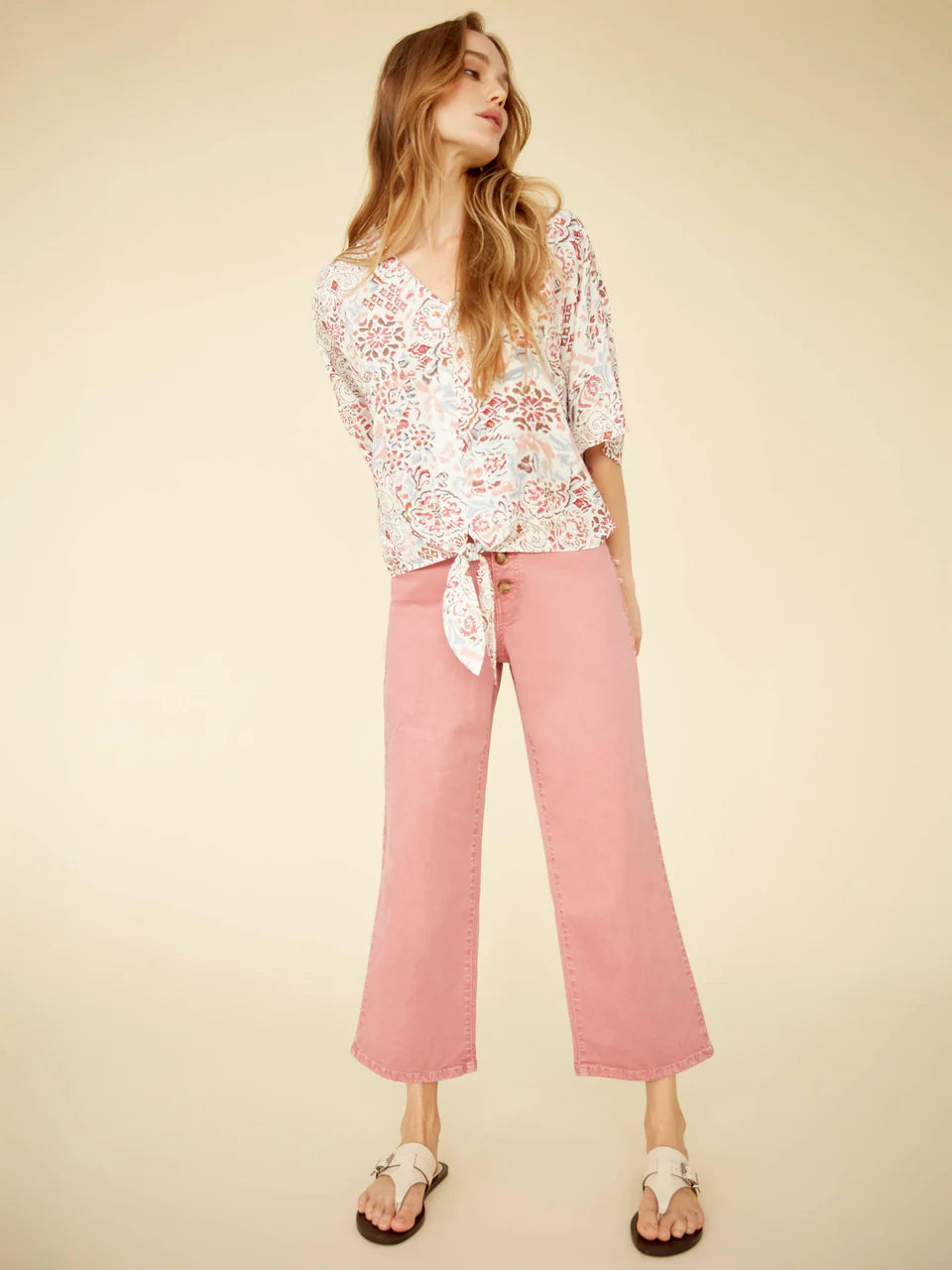 Salmon Button Fly Pant