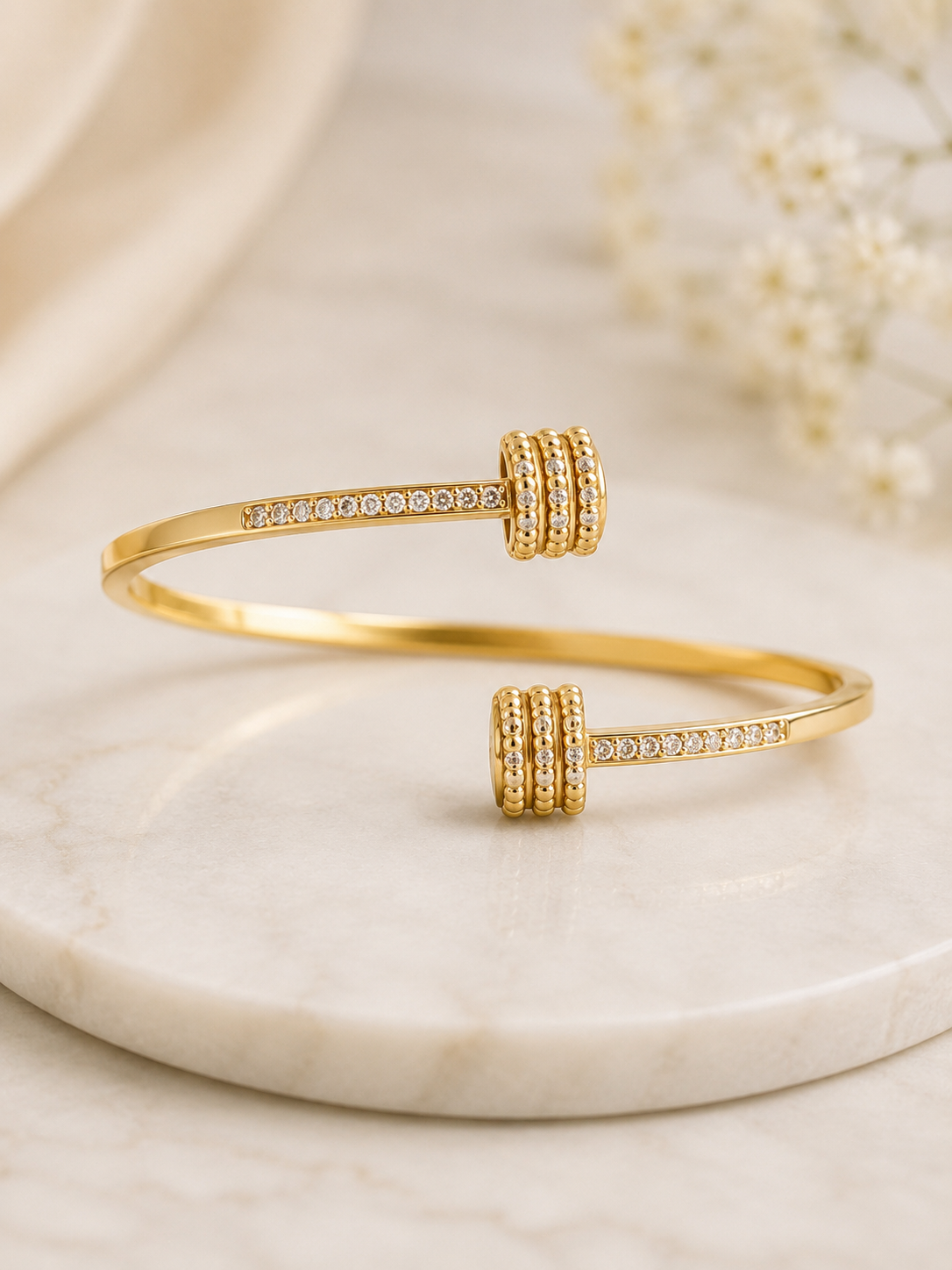 Twinkle Gold Wrap Bangle
