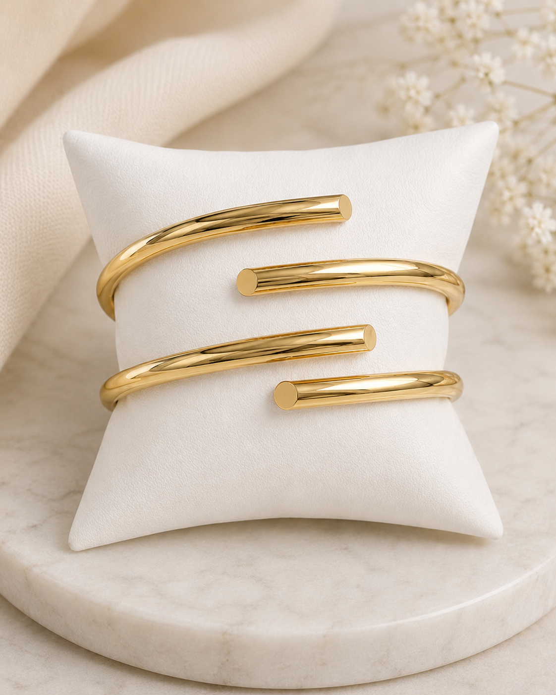 Gold Wrap Bangle