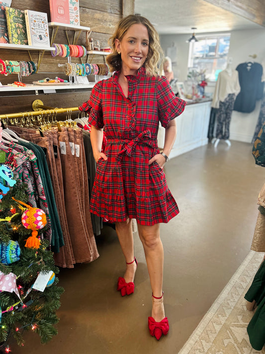 Arvada Plaid  Mini Dress