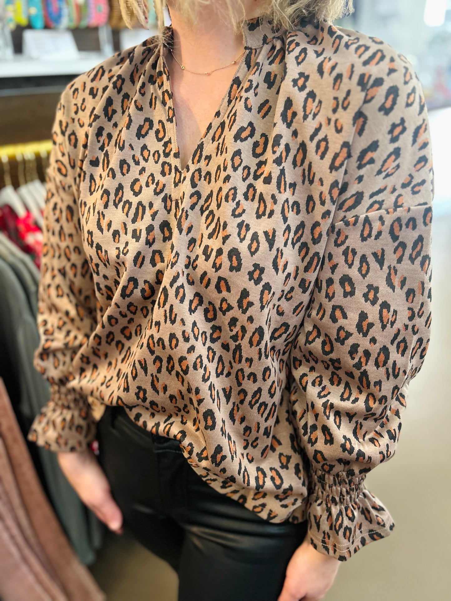 Leopard Tunic Blouse