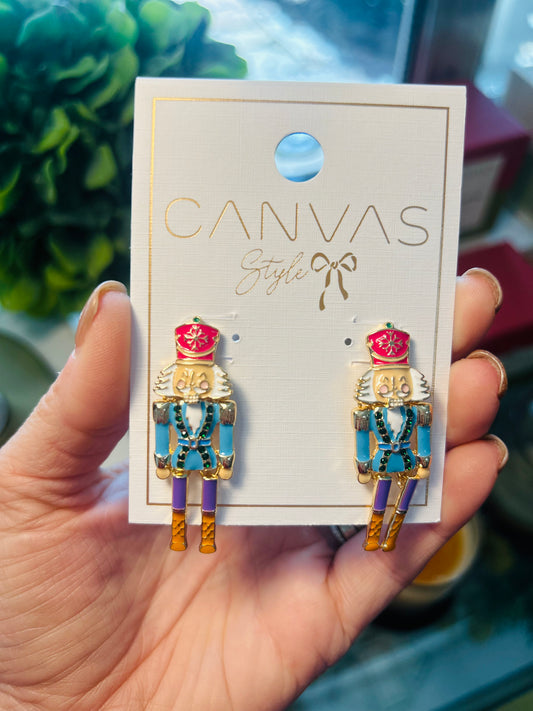 Dangle Nutcracker Earrings