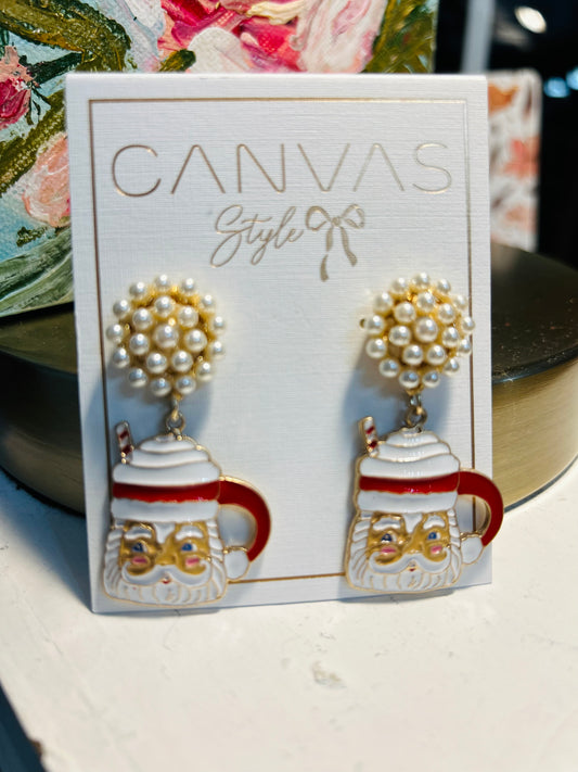 Santa Mug Earrings