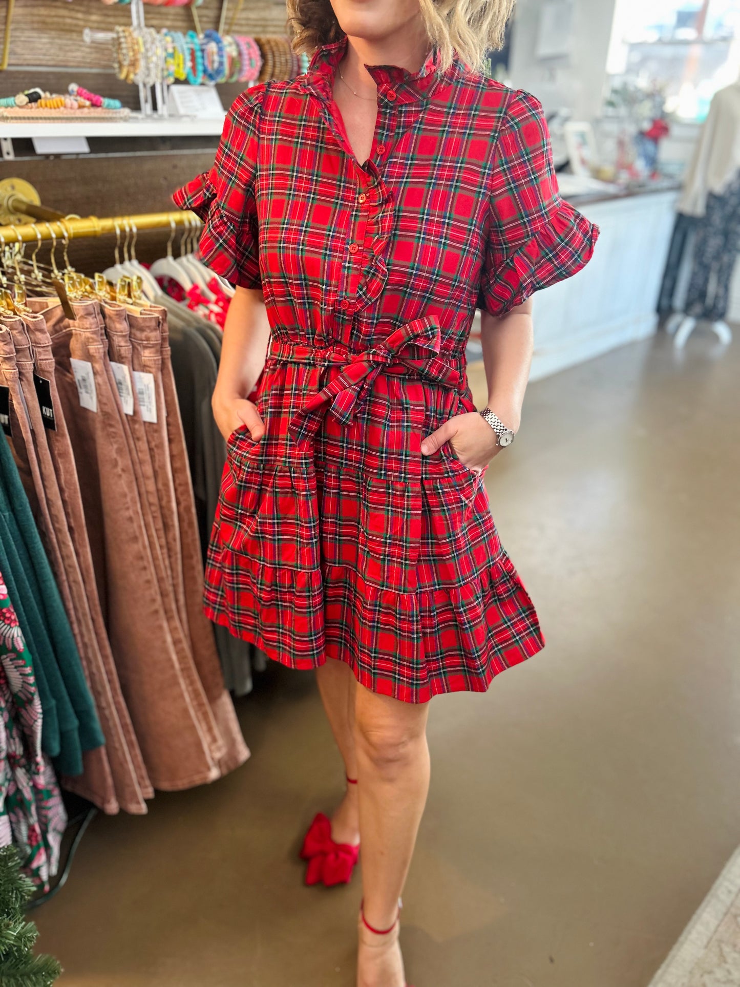 Arvada Plaid  Mini Dress