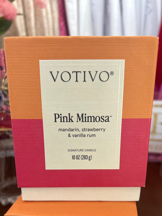 Votivo- Pink Mimosa Candle 10oz