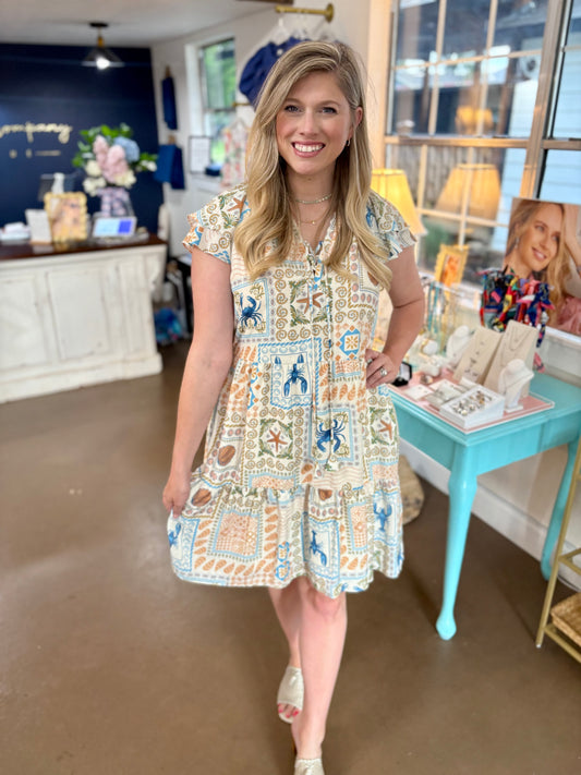 Lobster Coastal Fun Dress