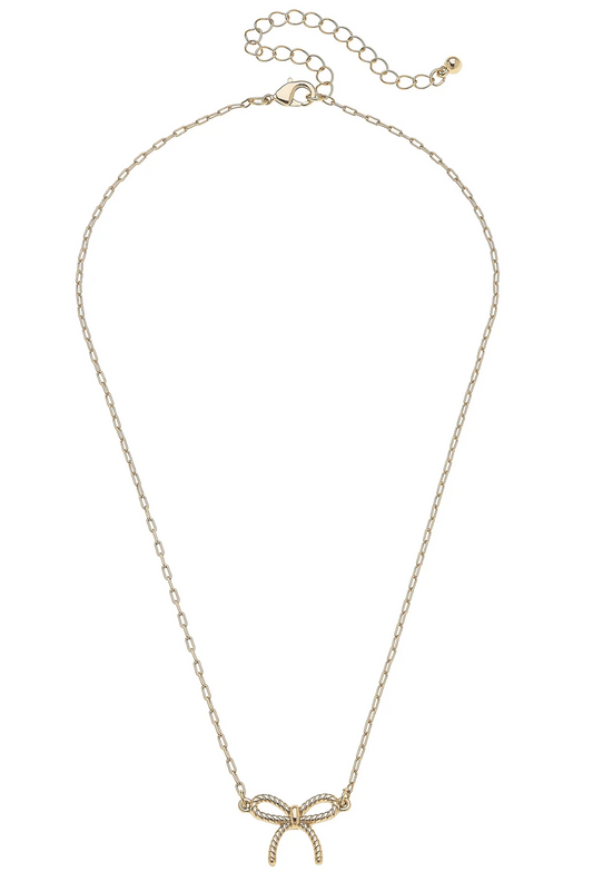 Bessie Rope Bow Necklace