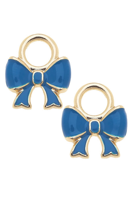 Blue Bow Charm