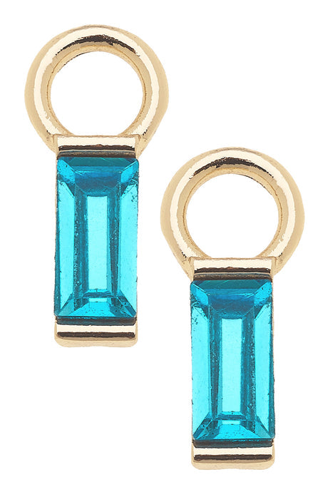 Teal Gem Charm