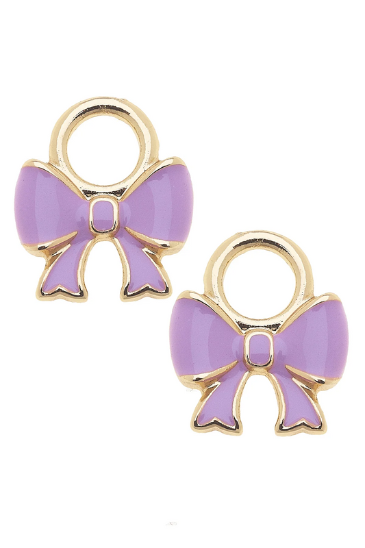 Lavender Bow Charm