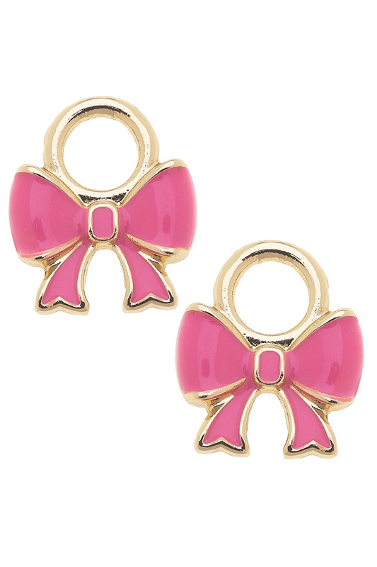 Neon Pink Bow Charm