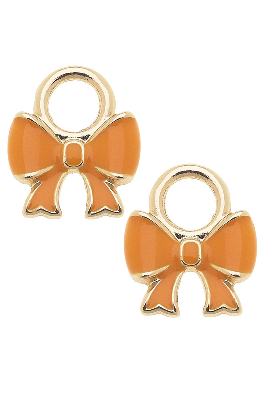 Orange Bow Charm