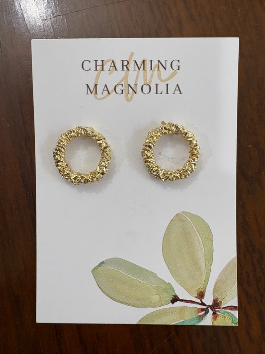 Gold Circle Stud
