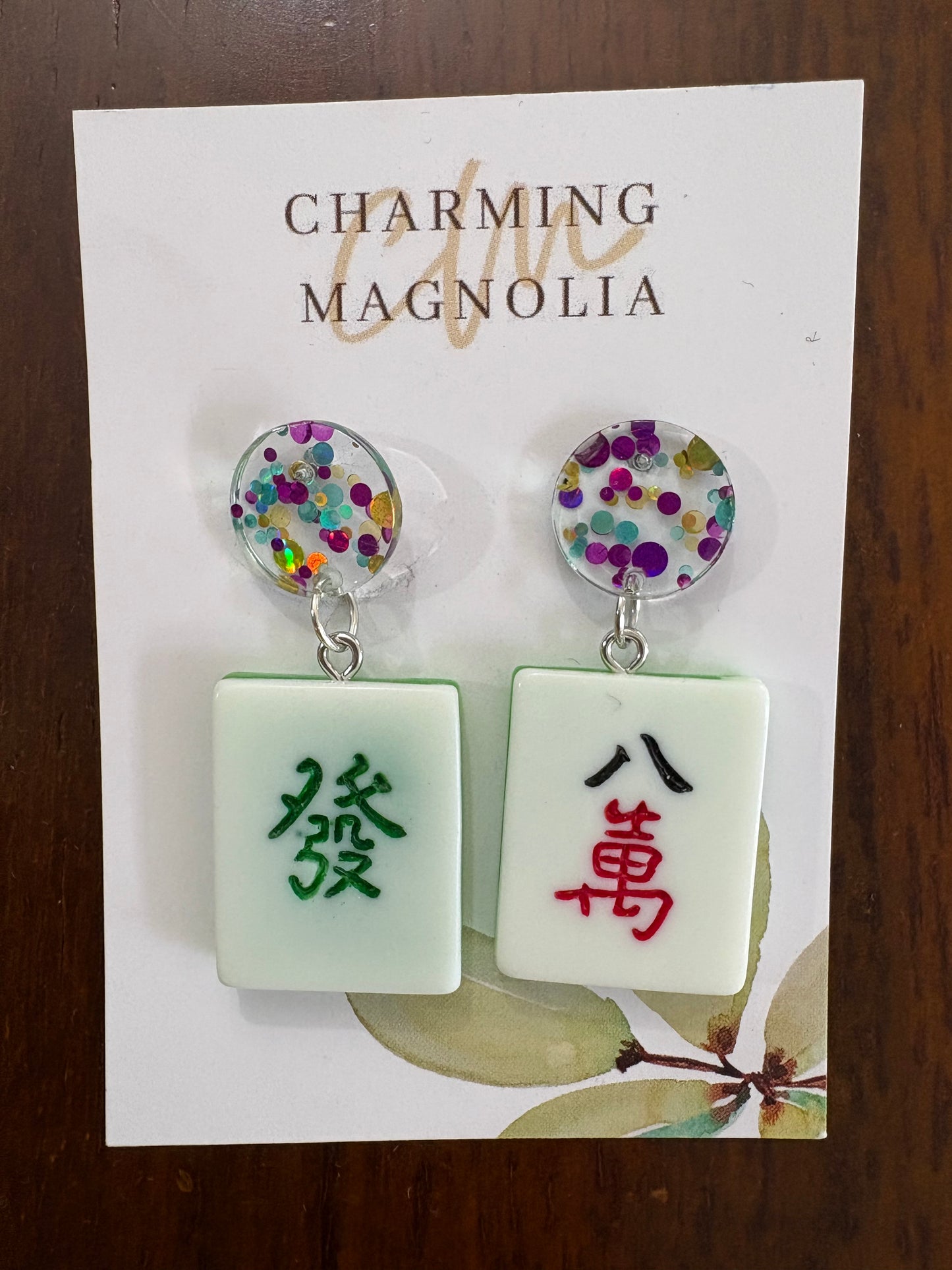Confetti Mahjong Earrings