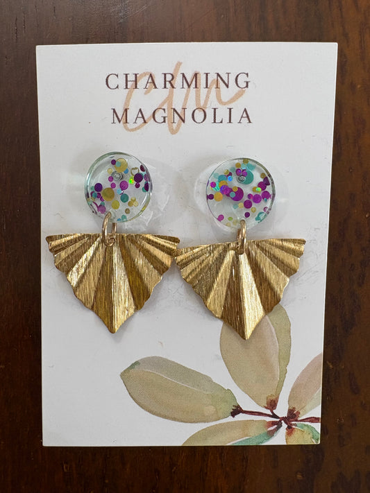 Confetti Triangle Earrings