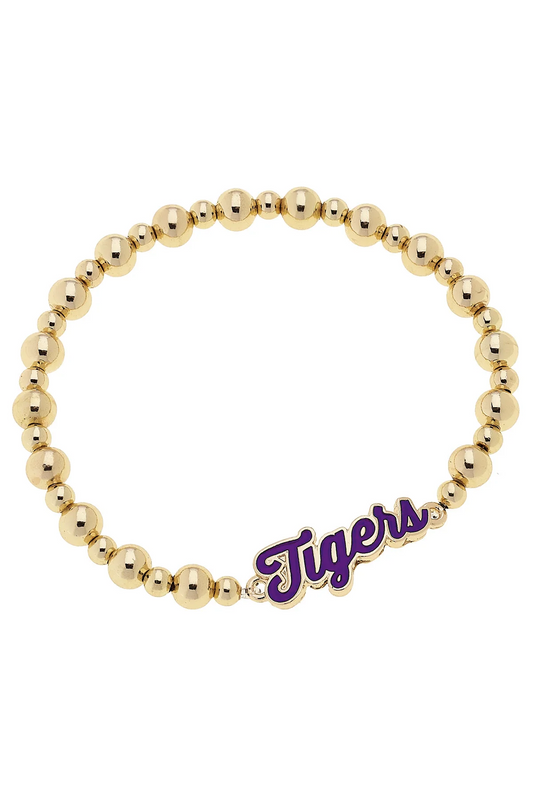 LSU Tigers Autograph Enamel Stretch Bracelet
