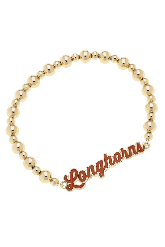 Texas Longhorns Autograph Enamel Stretch Bracelet