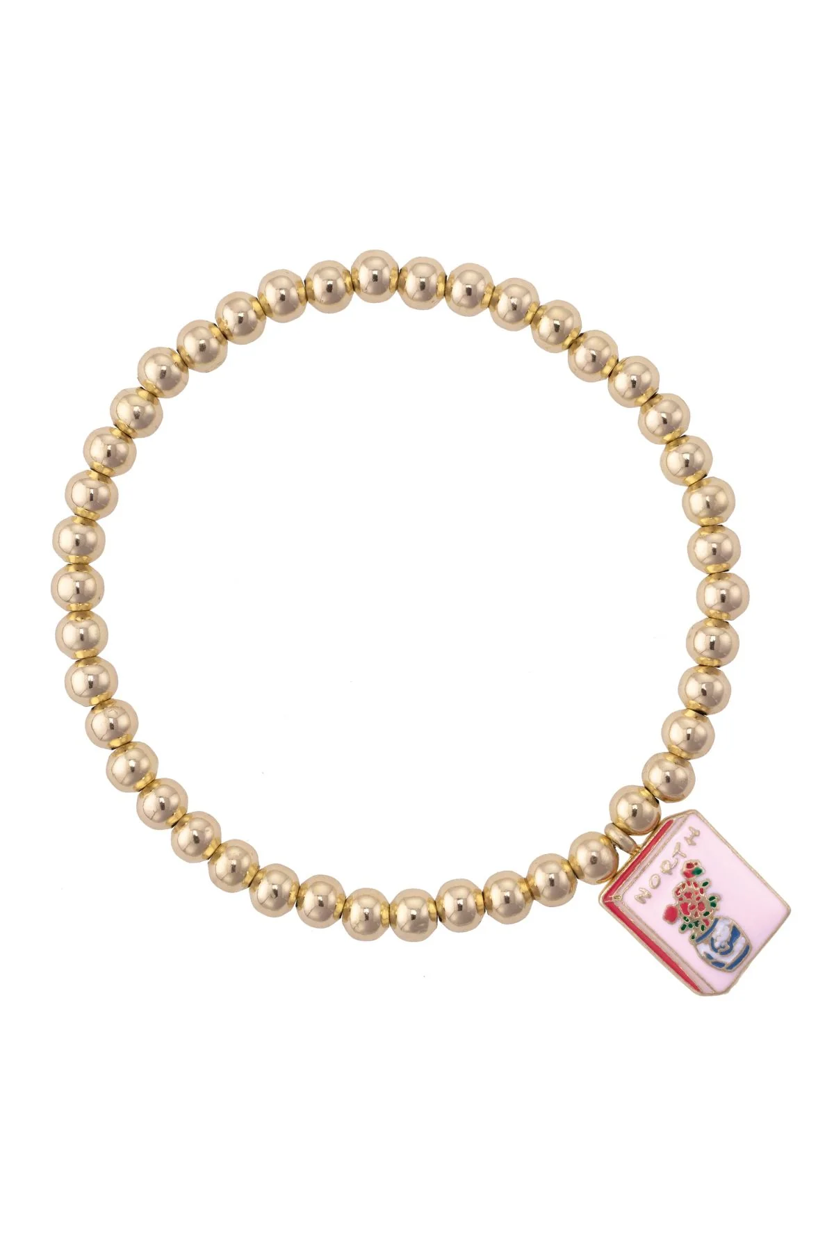 Mahjong Tile Ball Bead Bracelet