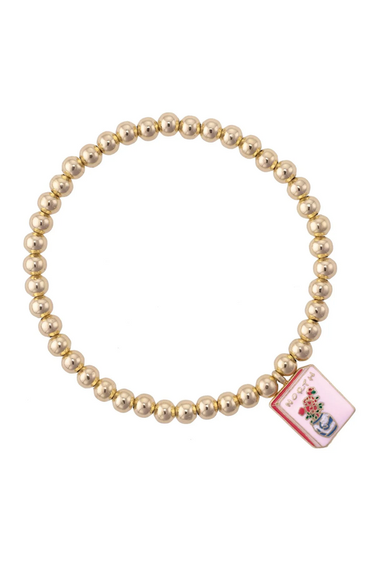 Mahjong Tile Ball Bead Bracelet