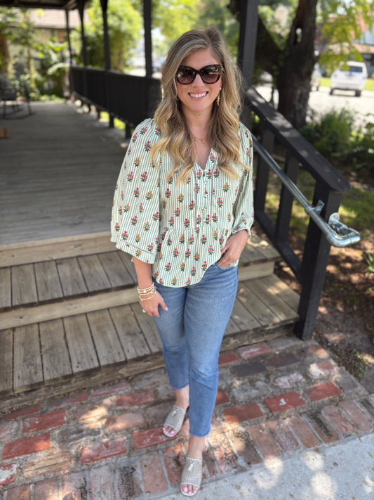 Monroe Cottage Stripes Top