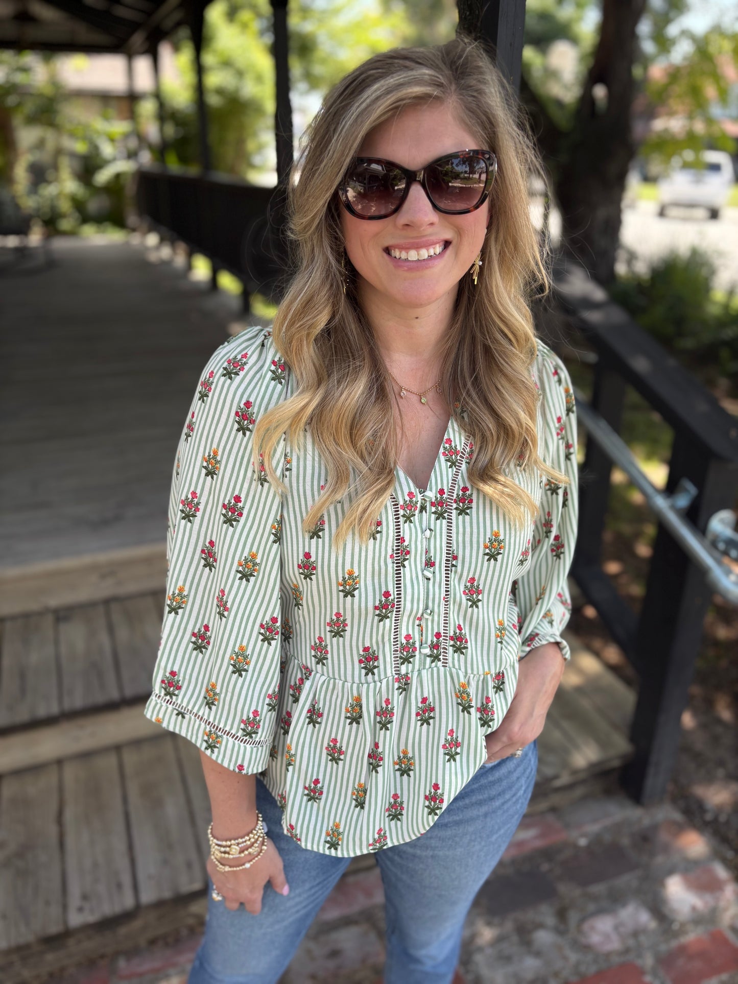 Monroe Cottage Stripes Top