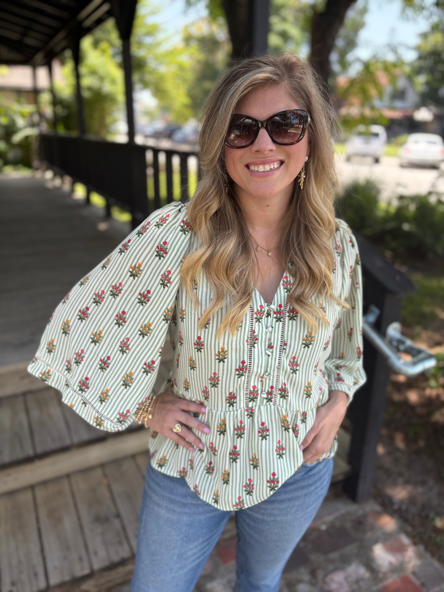 Monroe Cottage Stripes Top