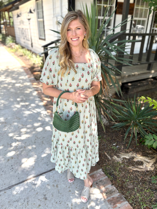 Alexi Cottage Stripes Dress