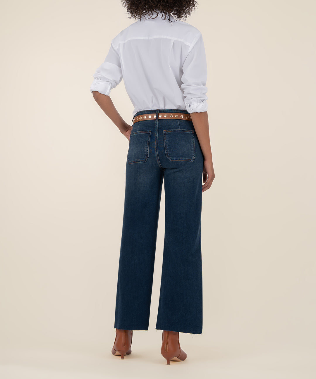 KUT High Rise Meg Wide Leg Jeans