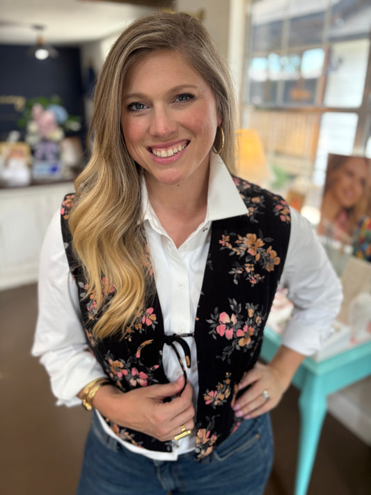 Ofira Essential White Button Down Blouse