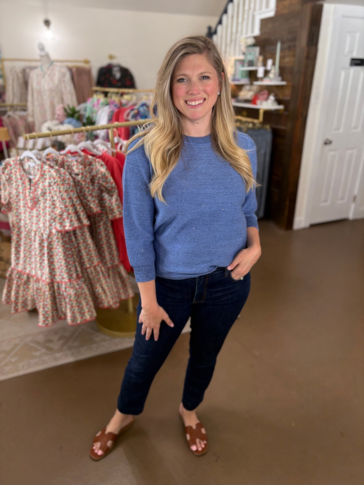 Berengaria French Blue Sweater