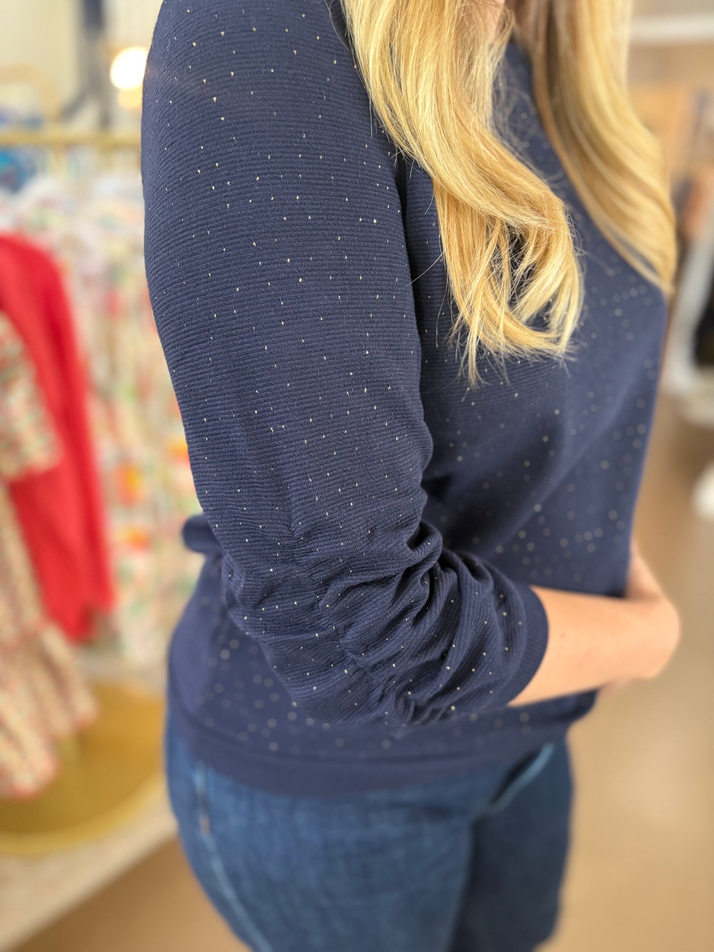 Olvin-Essential Dark Navy Top