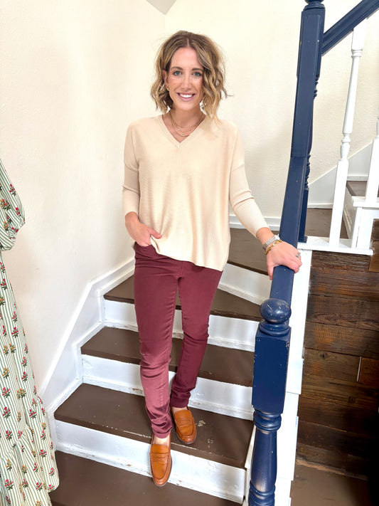 Cabernet Cut Hem Jean