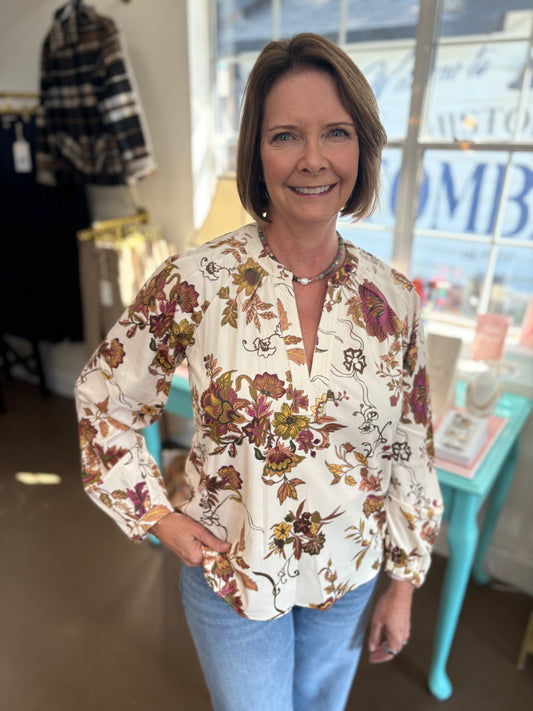 Golden Vine Long Sleeve Top
