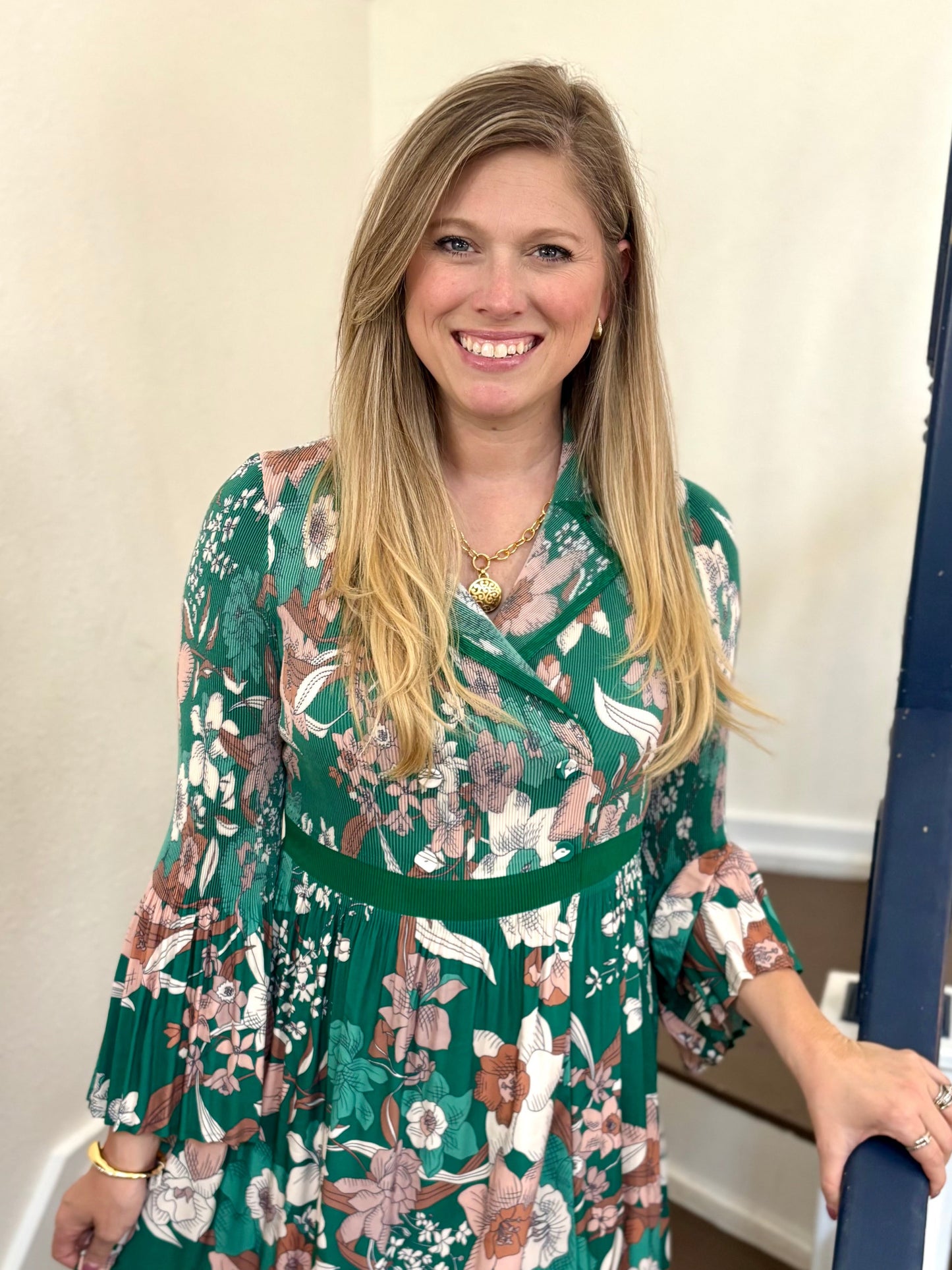 Olive Orchard Midi-Dress