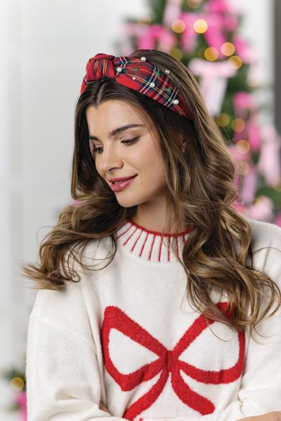 Tartan Christmas Headband