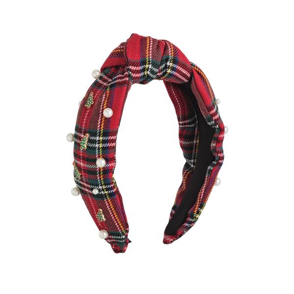 Tartan Christmas Headband