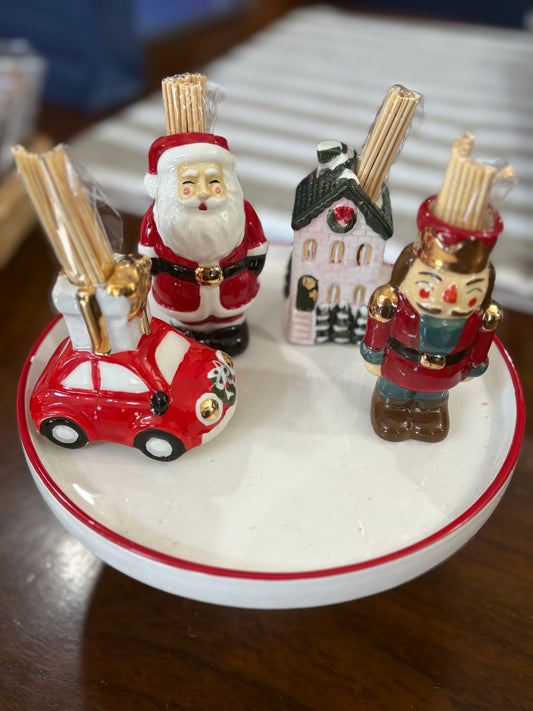 Christmas toothpick holders