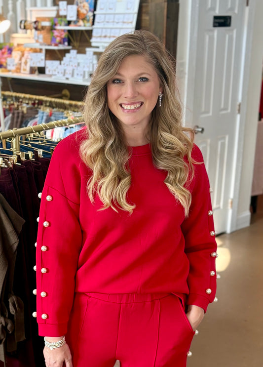 Katri French Scuba Pearl Top