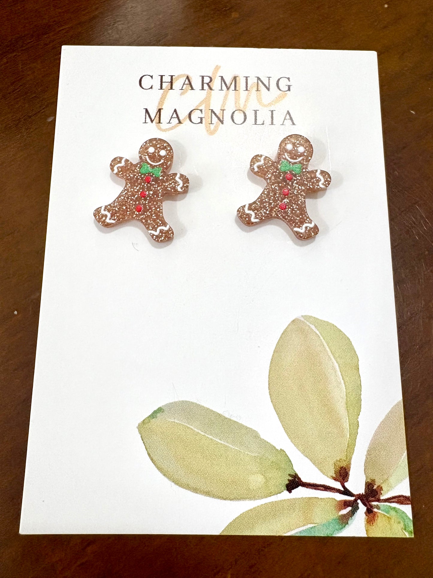 Gingerbread Stud Earrings