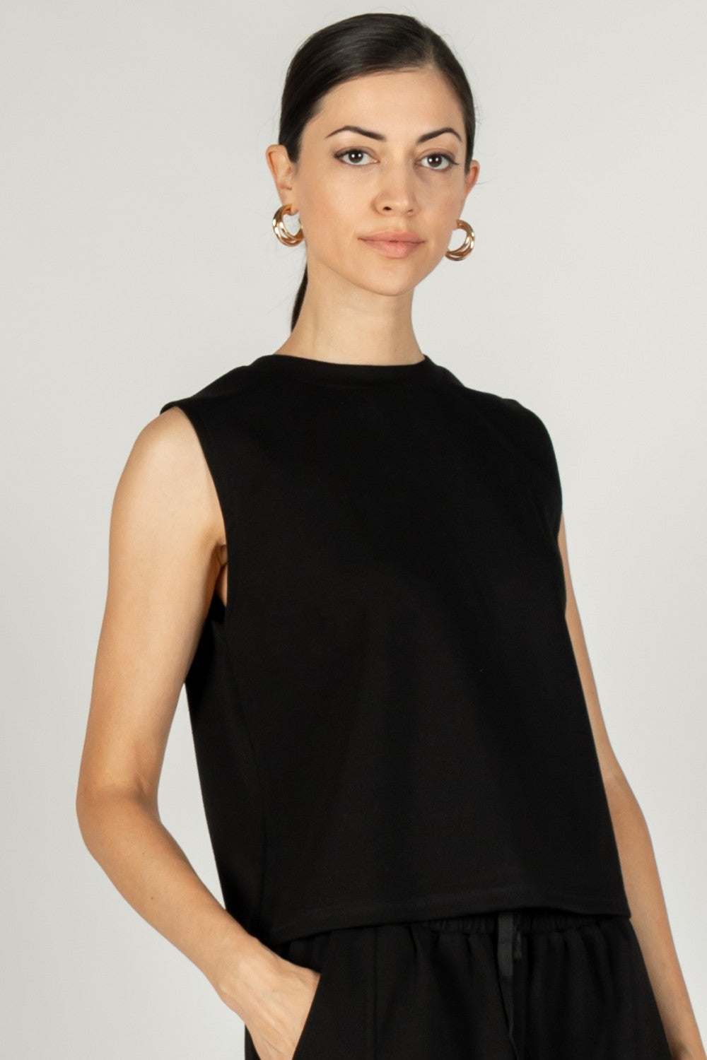 Black Butter Soft Sleeveless Top