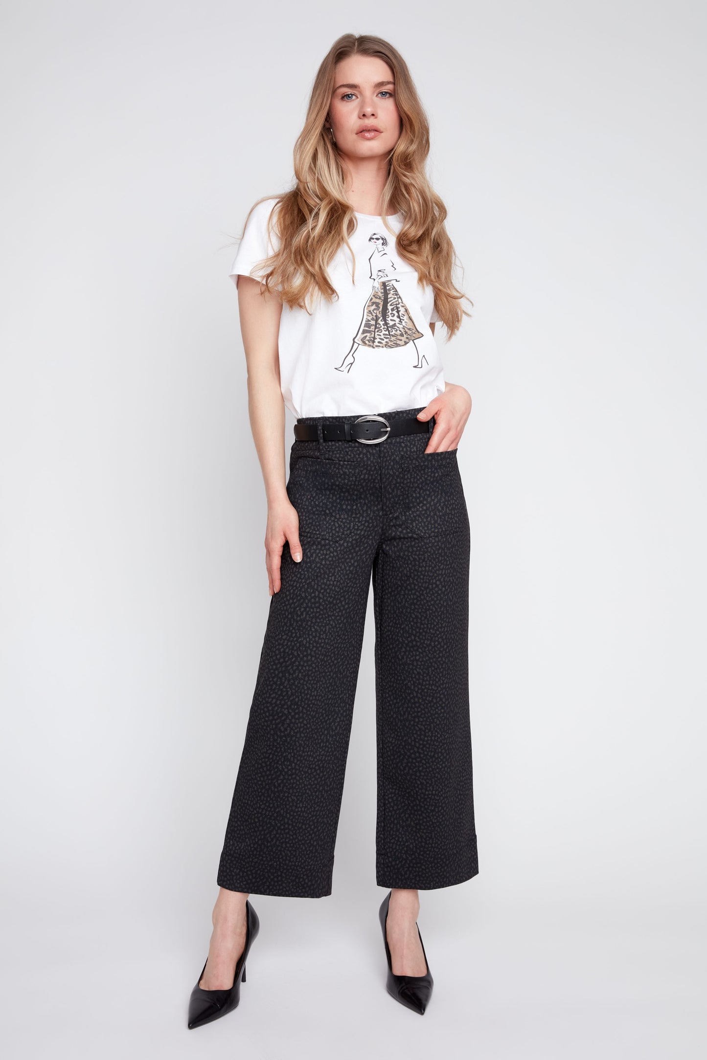 Black Comb Knit Pant