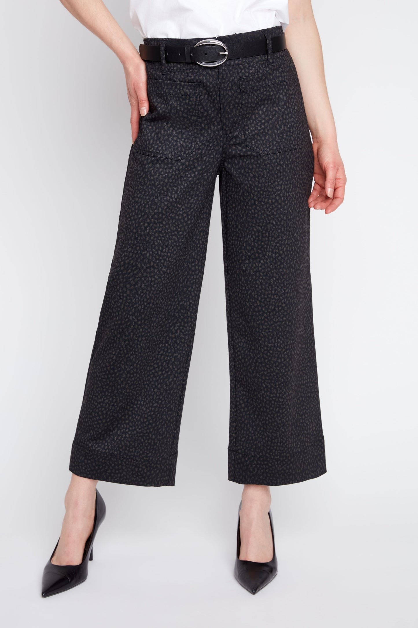 Black Comb Knit Pant