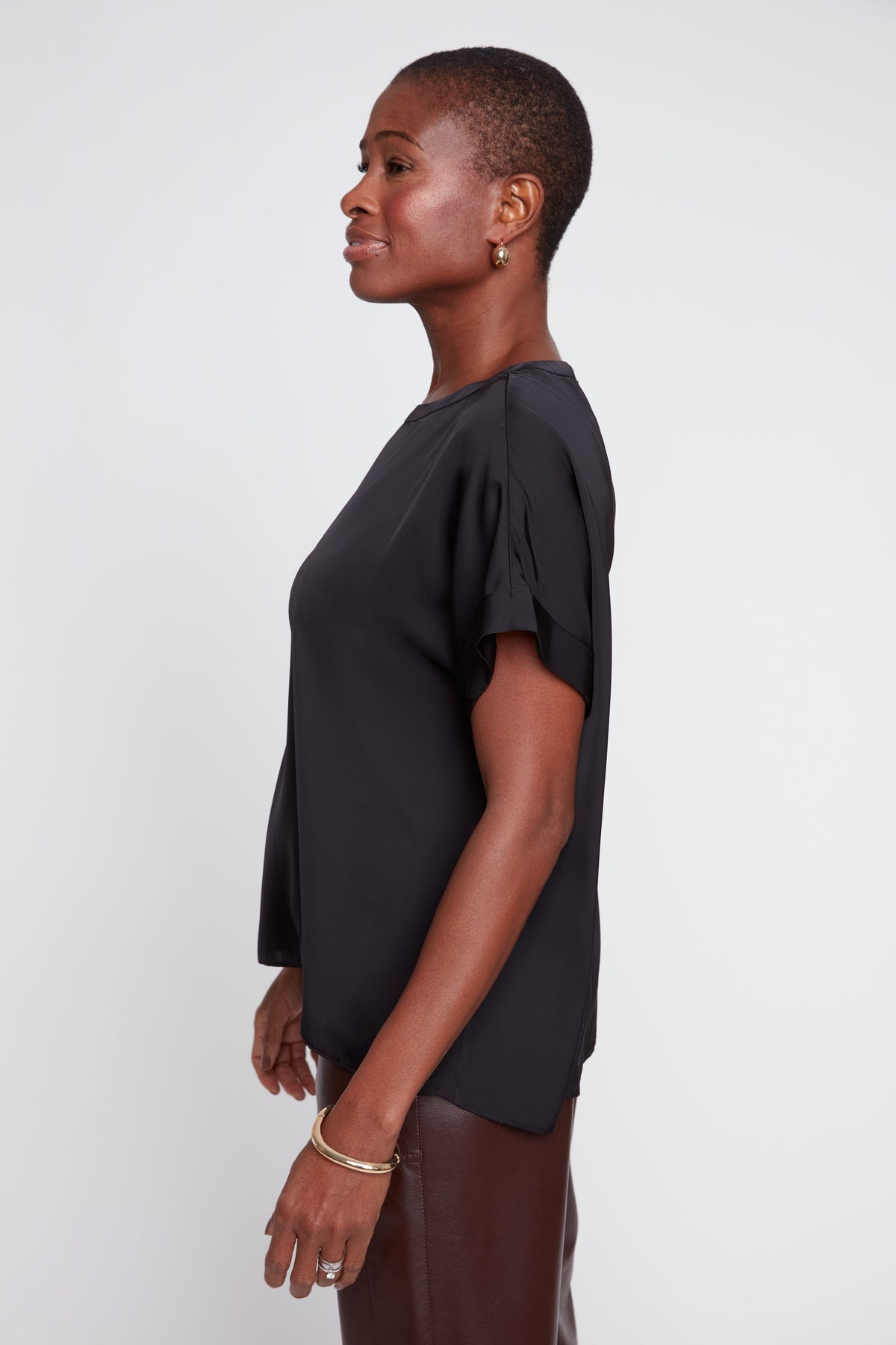 Black 8302 Woven Blouse