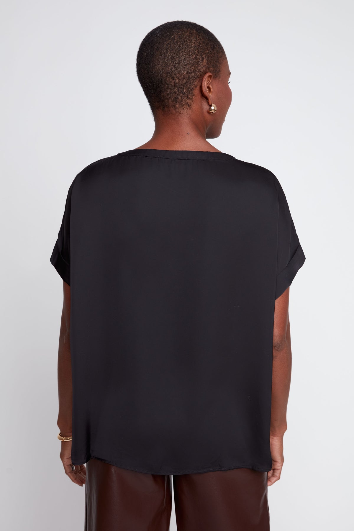 Black 8302 Woven Blouse