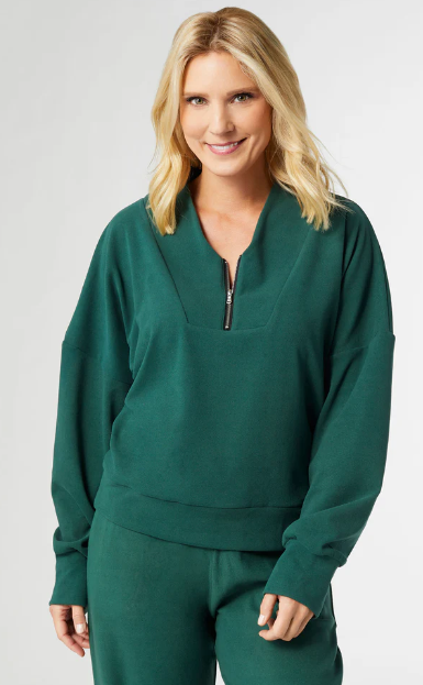 Evergreen Zipper Pullover (Set)