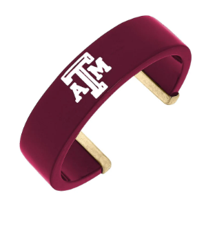 Texas A&M Resin Logo Cuff Maroon