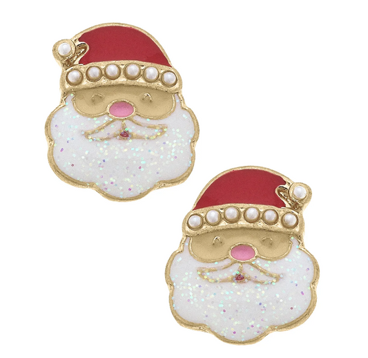 Pearl Stud Santa