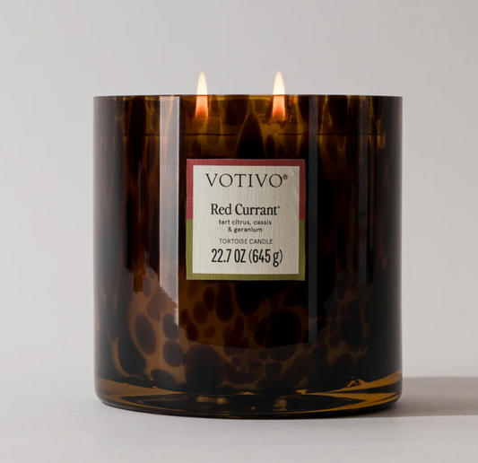 Votivo- Red Currant Tortoise 22.7 oz Candle